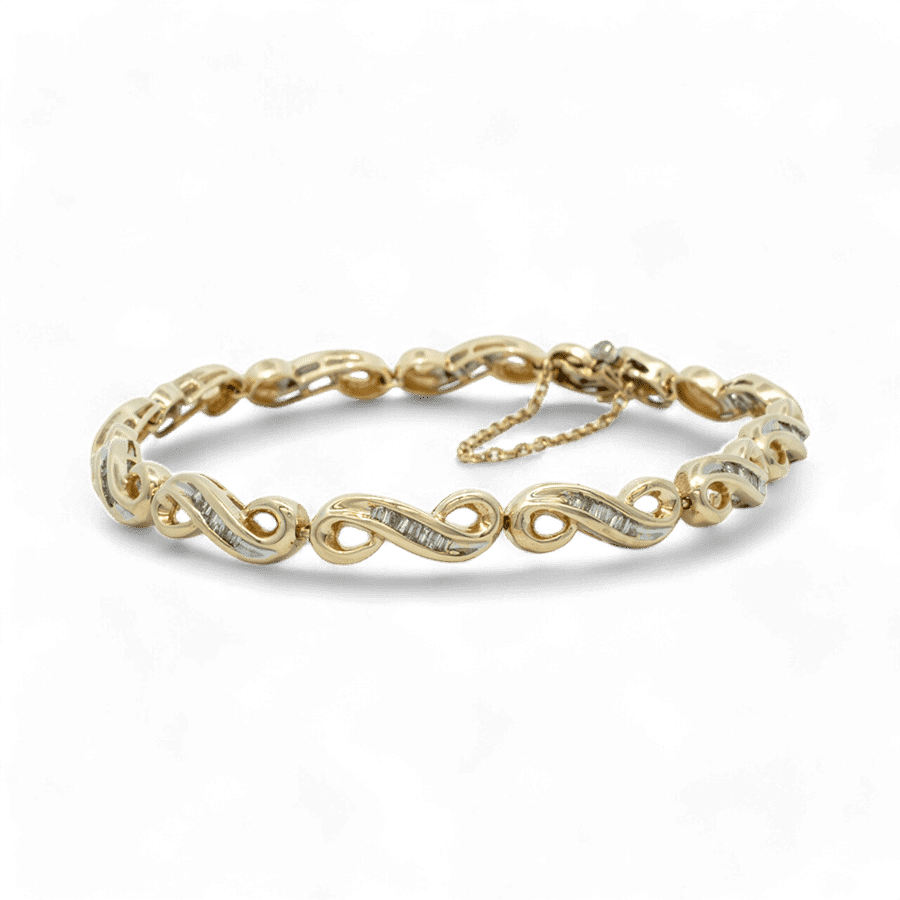 Picture of  Bracelet 14k Yellow Gold with 0.82 Carats of Diamonds