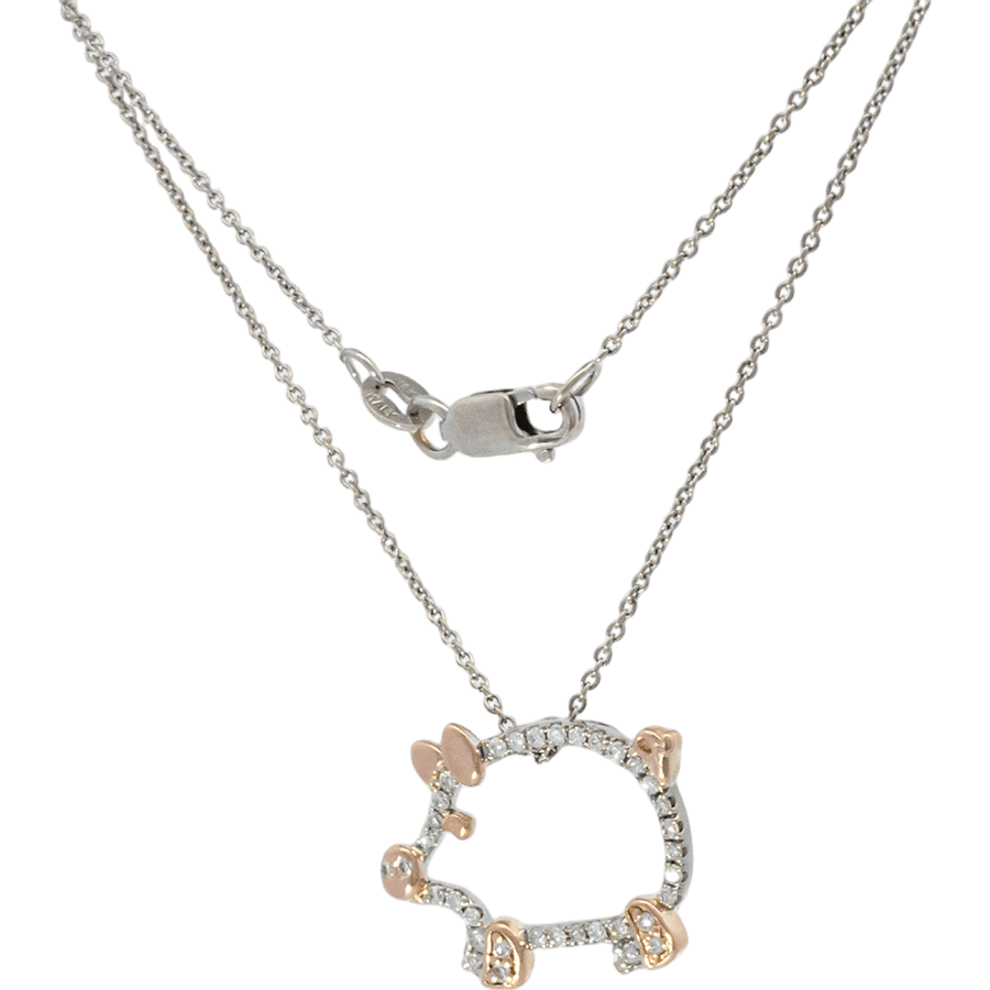 Picture of  Necklace 18K White Gold With 0.24 Carats Of Diamonds