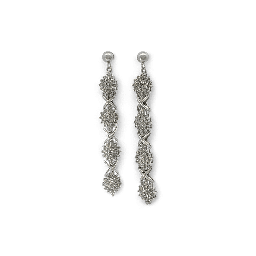 Picture of  Earrings 10K White Gold With 1.344 Carats Of Diamonds