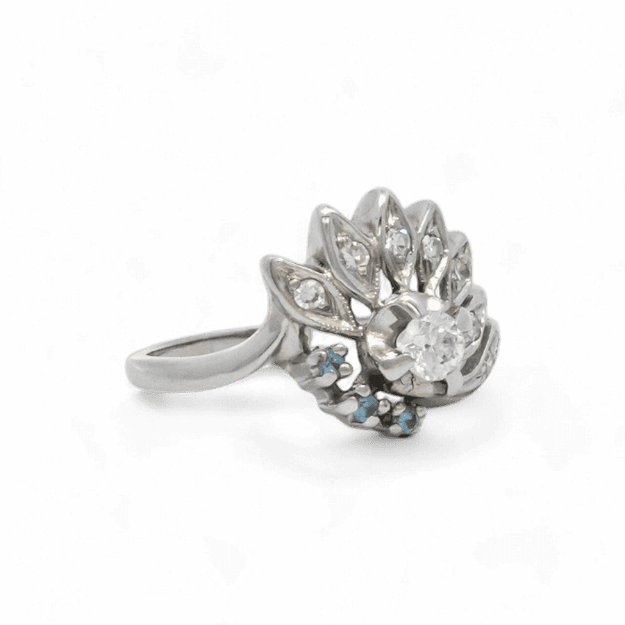 Picture of  Ring 14K White Gold With 0.49 Carats Of Diamonds