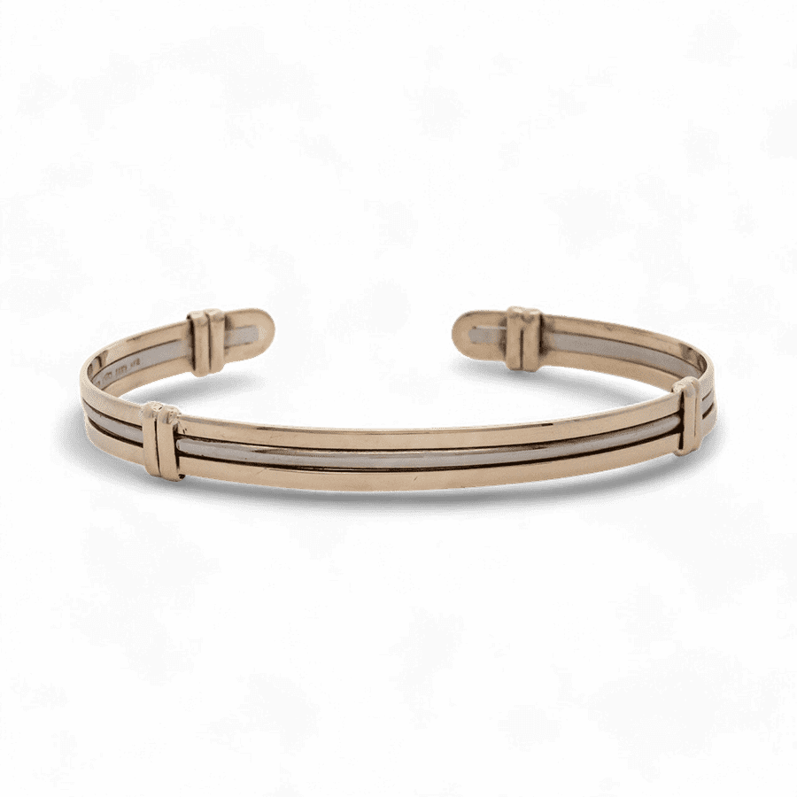 Picture of  Bracelet 14K Two toned Gold