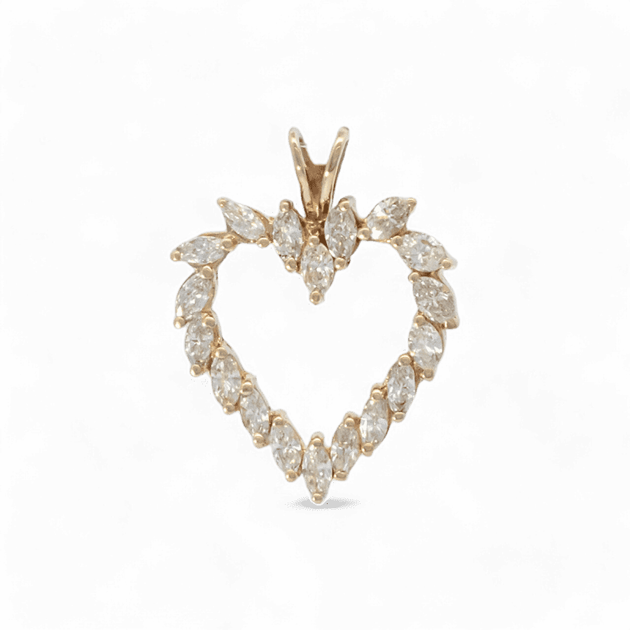  Pendant 14K Yellow Gold With 1.44 Carats Of Diamonds