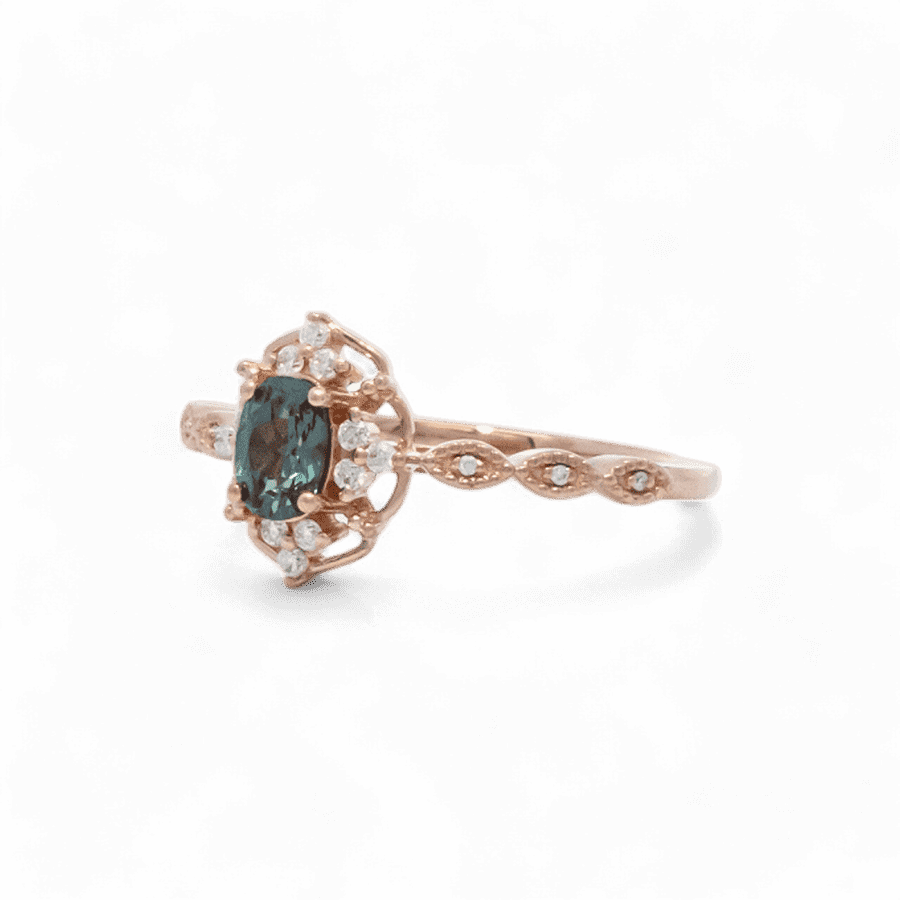 Picture of  Ring 14K Rose Gold With 0.18 Carats Of Diamonds