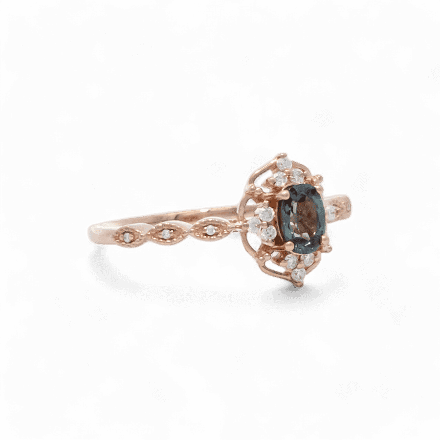 Picture of  Ring 14K Rose Gold With 0.18 Carats Of Diamonds