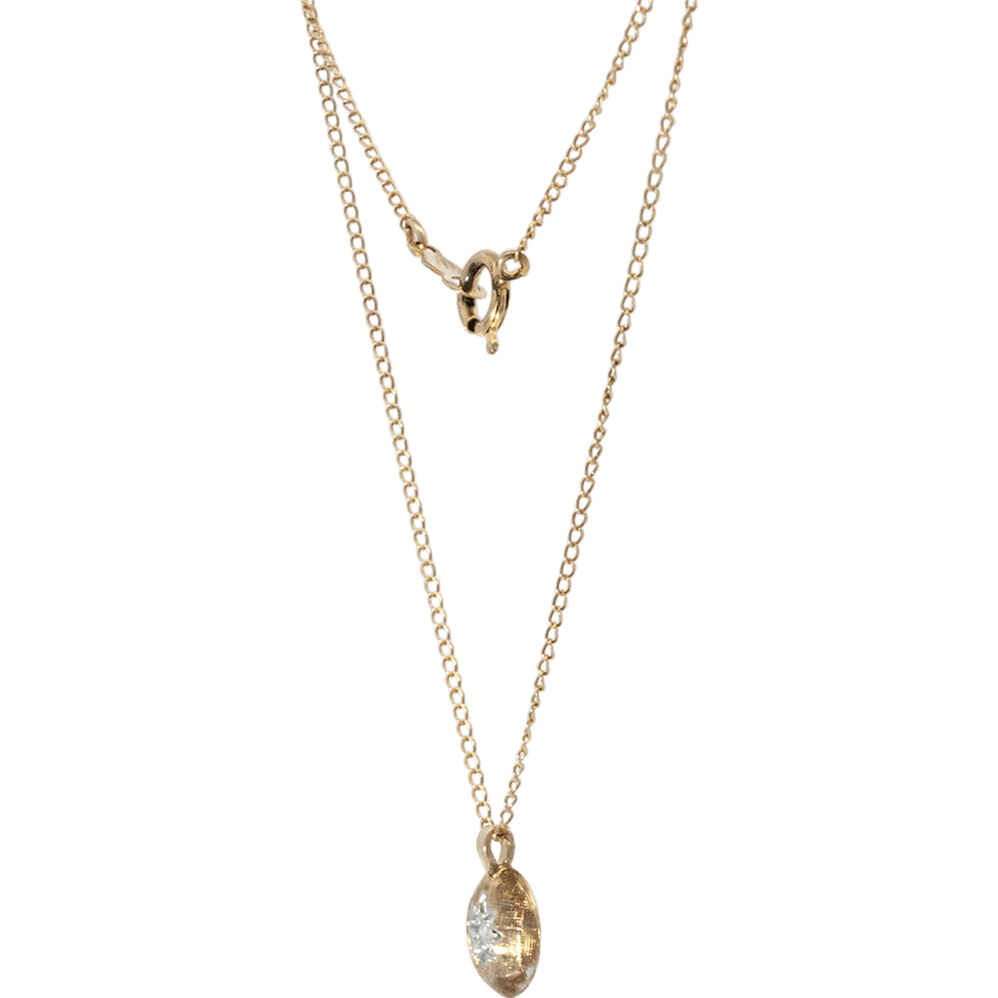 Picture of  Necklace 14K Yellow Gold With 0.1 Carats Of Diamonds