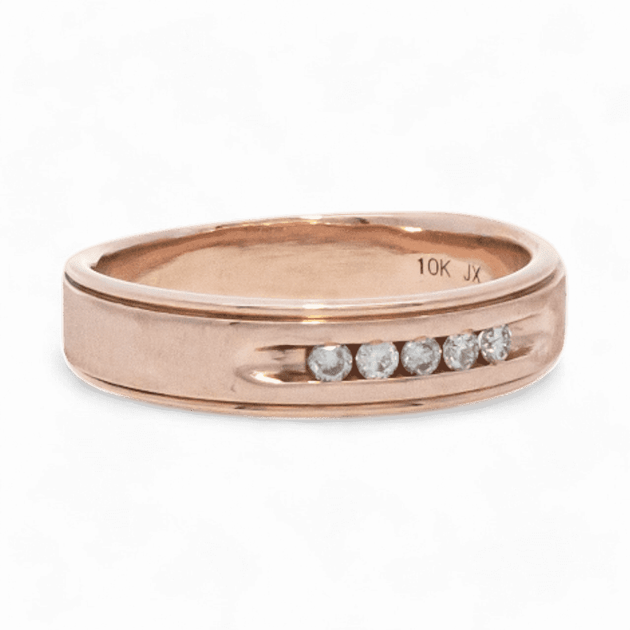 Picture of  Ring 10k Rose Gold with 0.15 Total Carats of Diamonds