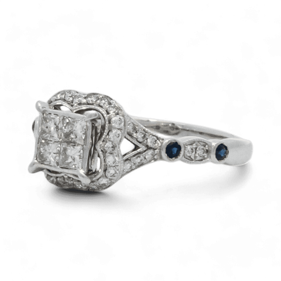 Picture of  Ring 14k White Gold with 1 Total Carats of Diamonds