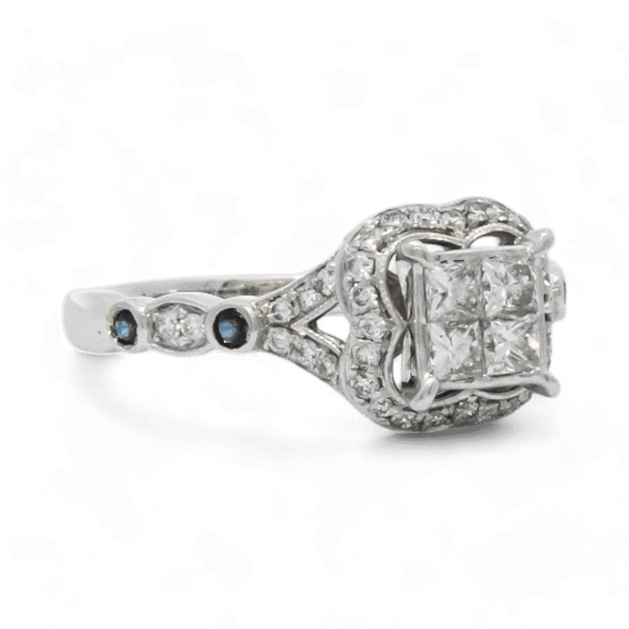 Picture of  Ring 14k White Gold with 1 Total Carats of Diamonds