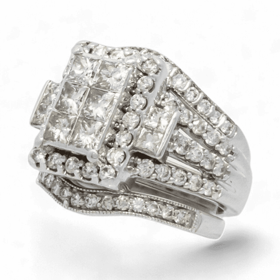 Picture of  Ring 14k White Gold with 2.86 Total Carats of Diamonds