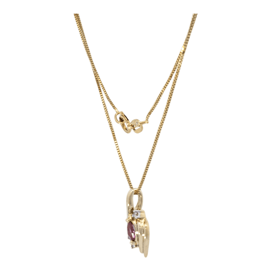 Picture of  Necklace 14k Yellow Gold with 0.03 Carats of Diamonds