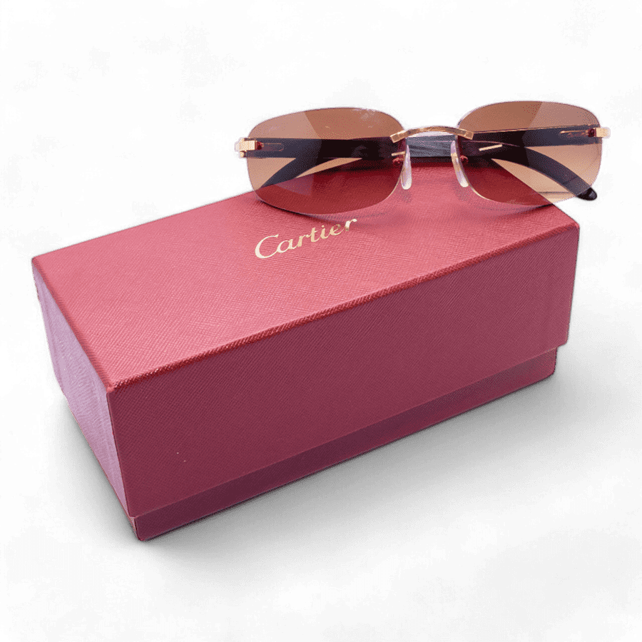  Cartier Buffalo Horn Sunglasses by Cartier