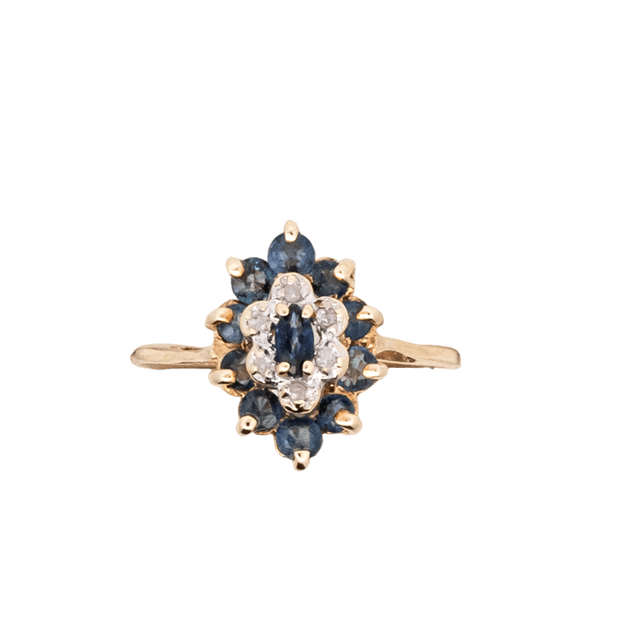  Ring 14k Gold with 0.06 Total Carats of Diamonds