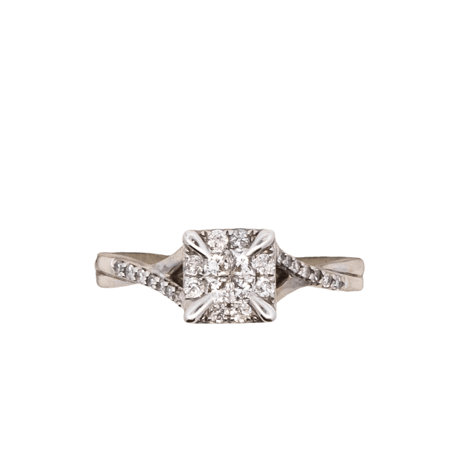 Picture of  Ring 10k White Gold with 0.26 Total Carats of Diamonds