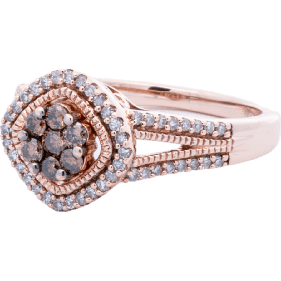 Picture of  Ring 10k Rose Gold 69 Diamonds