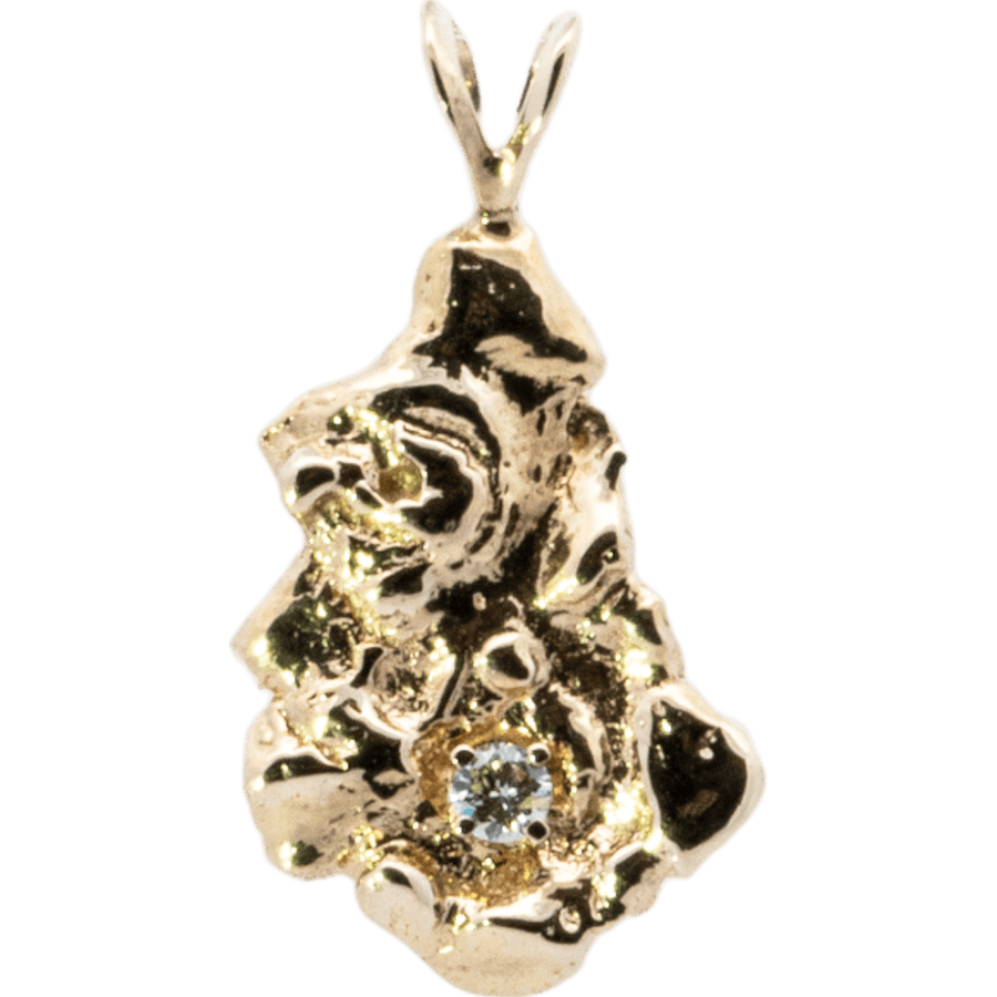  Pendant 10k Yellow Gold with 0.1 Carats of Diamond