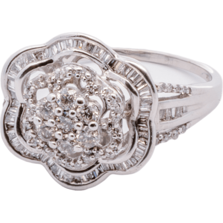 Picture of  Ring 10k White Gold with 1.02 Carats of Diamonds