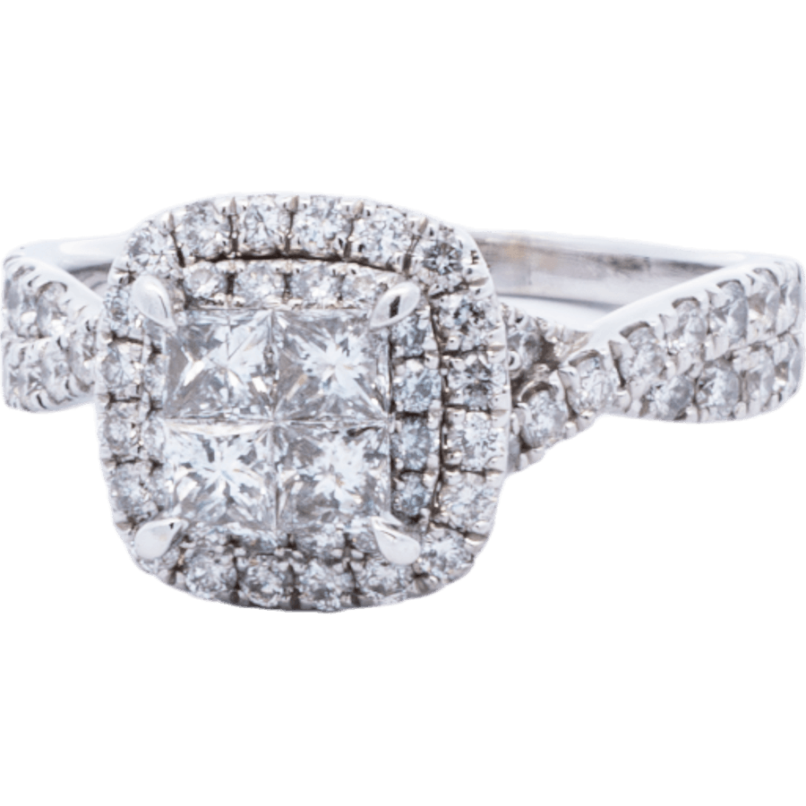 Picture of  Ring 14k White Gold 68 Diamonds