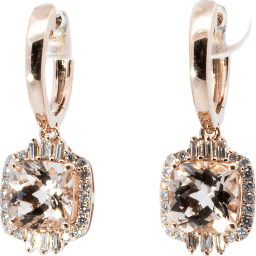 Picture of  Earrings 14k Rose Gold with 0.48 Carats of Diamond