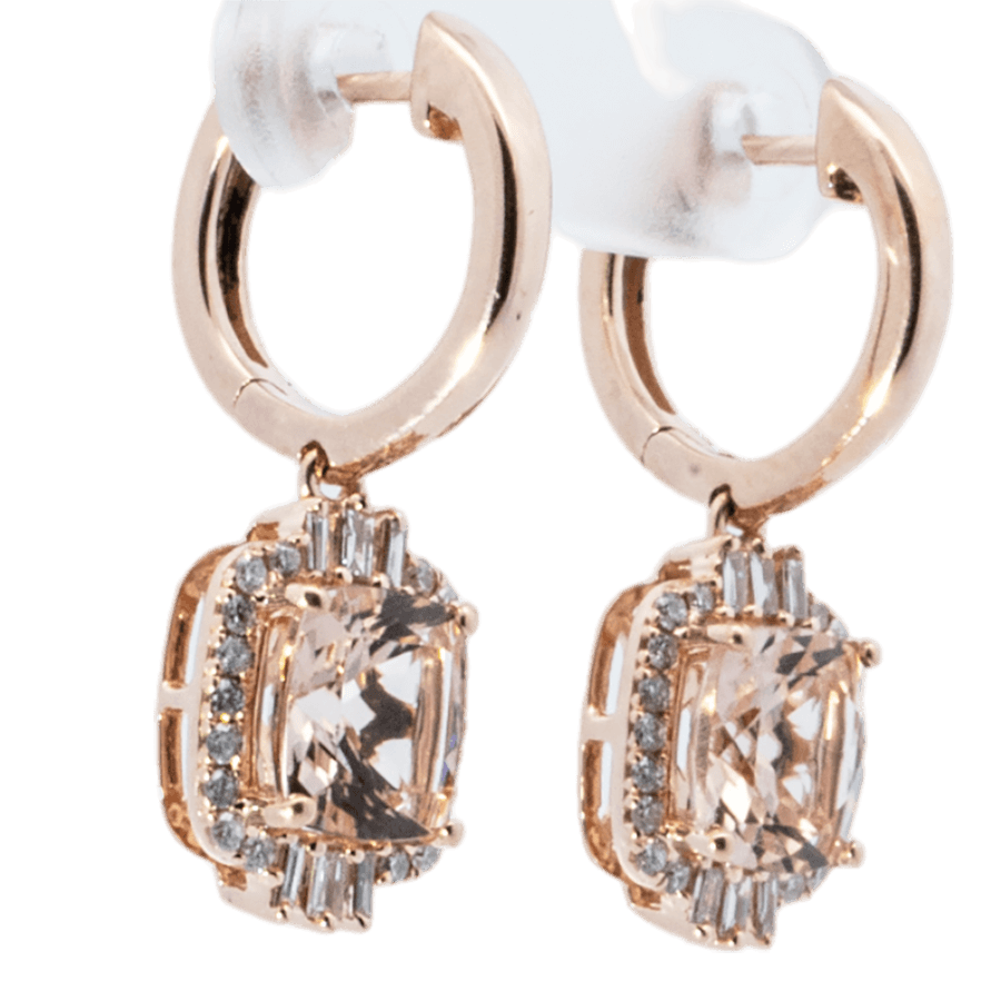 Picture of  Earrings 14k Rose Gold with 0.48 Carats of Diamond