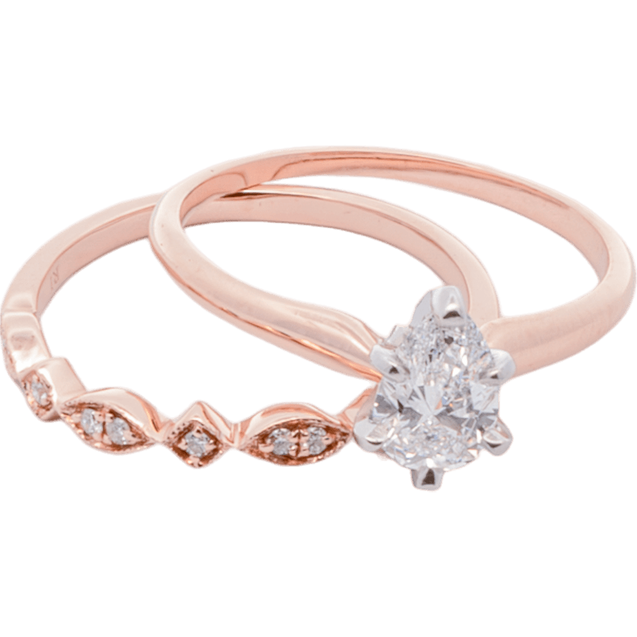 Picture of  Ring 14k Rose Gold with 0.79 Carats of Diamonds