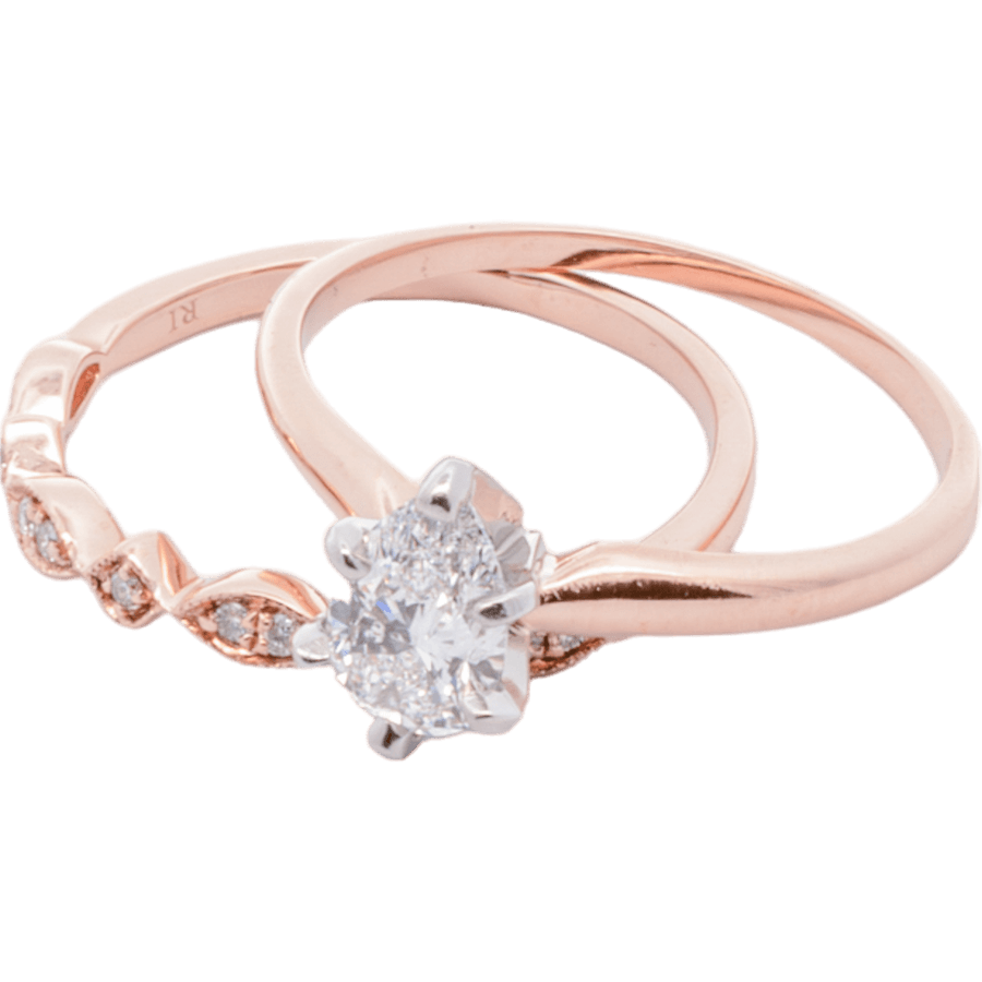 Picture of  Ring 14k Rose Gold with 0.79 Carats of Diamonds