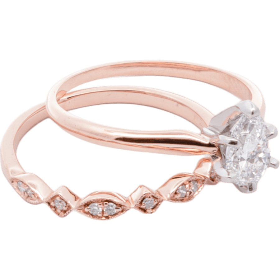 Picture of  Ring 14k Rose Gold with 0.79 Carats of Diamonds