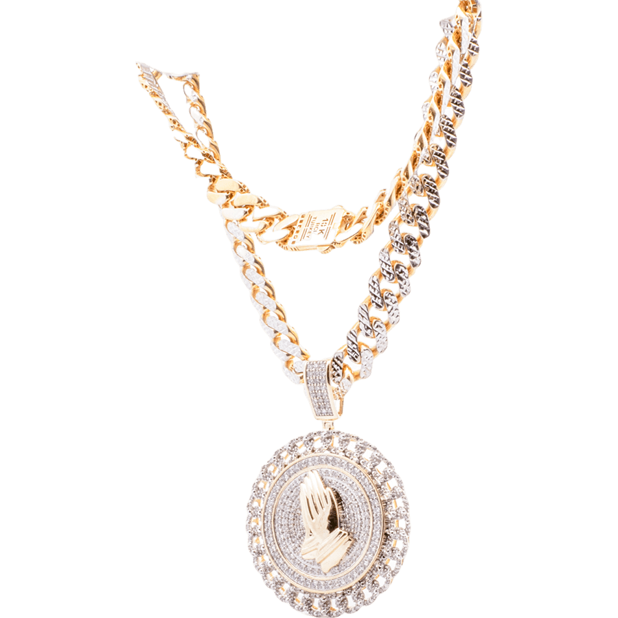 Picture of  Necklace 10k Two Toned Gold with 2 Carats of Diamonds