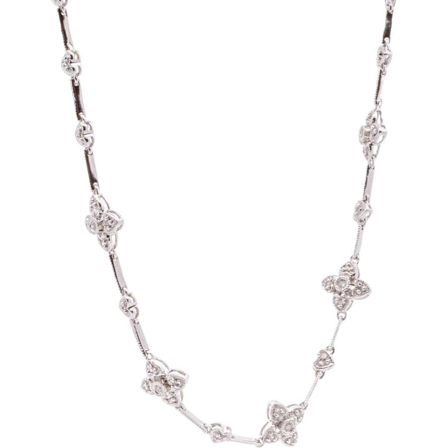 Picture of  Necklace 14k White Gold with 0.371 Carats of Diamonds