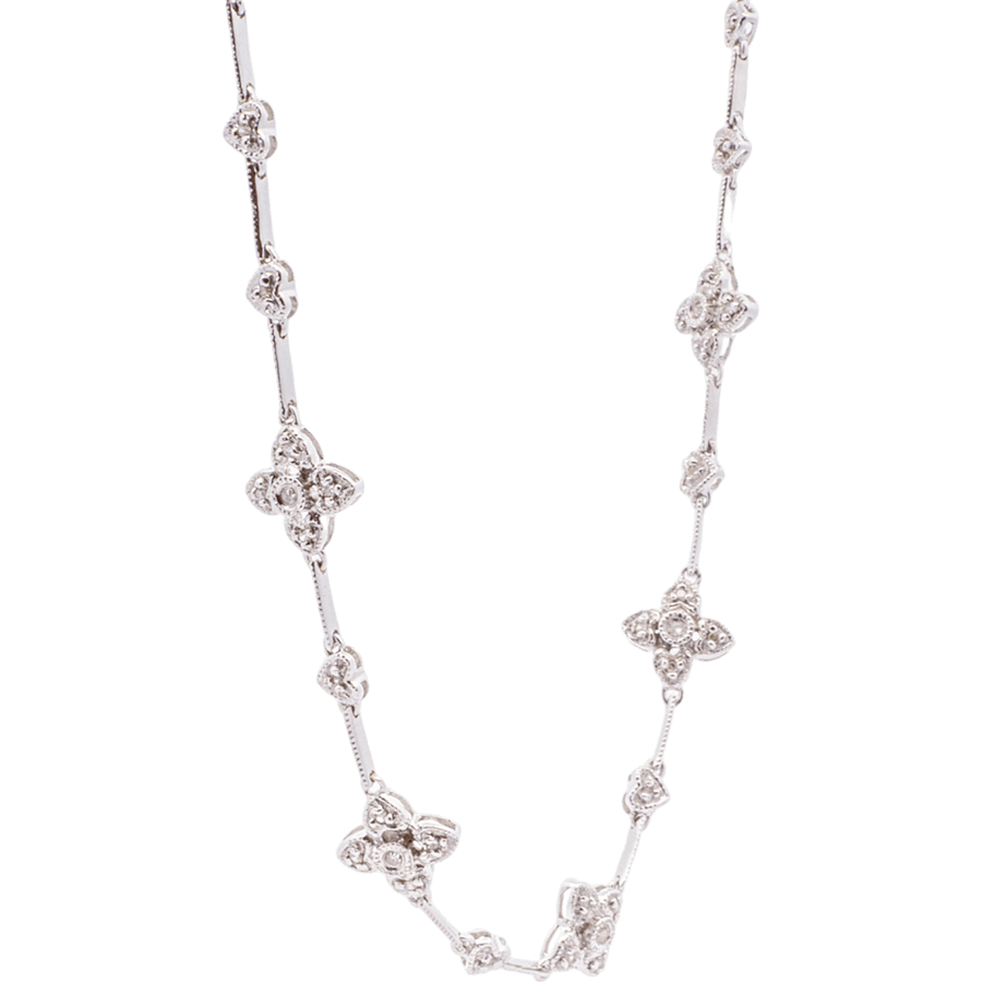 Picture of  Necklace 14k White Gold with 0.371 Carats of Diamonds