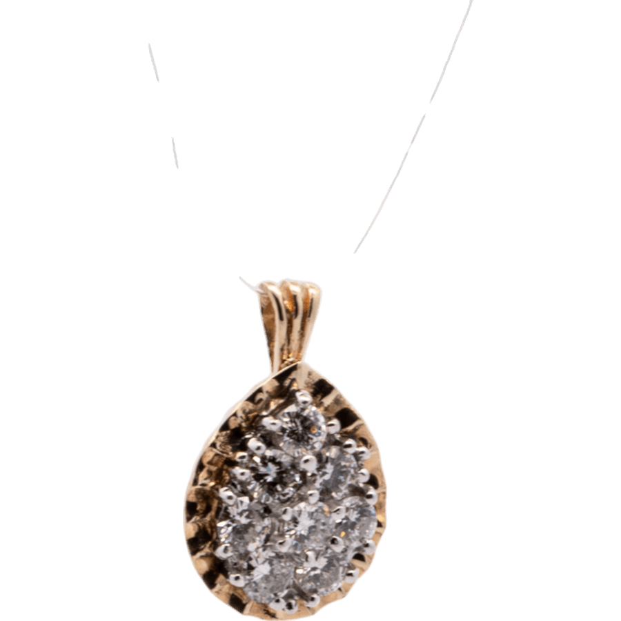 Picture of  Pendant 14k Yellow Gold with 0.8 Carats of Diamonds