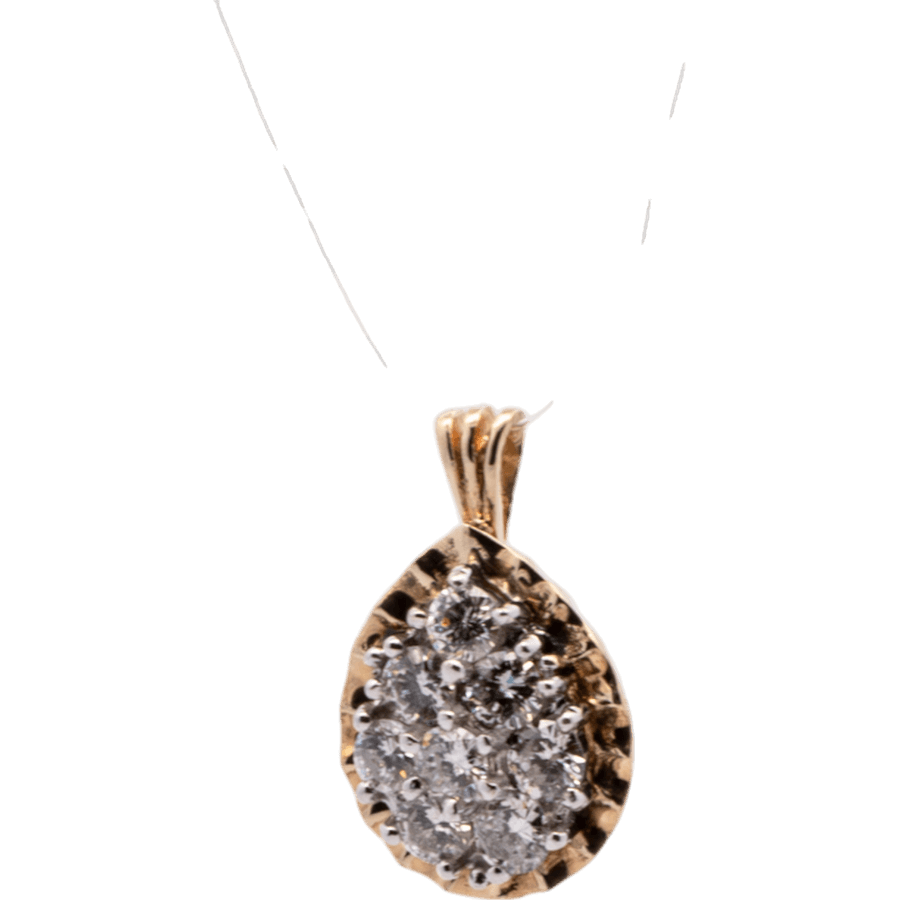 Picture of  Pendant 14k Yellow Gold with 0.8 Carats of Diamonds