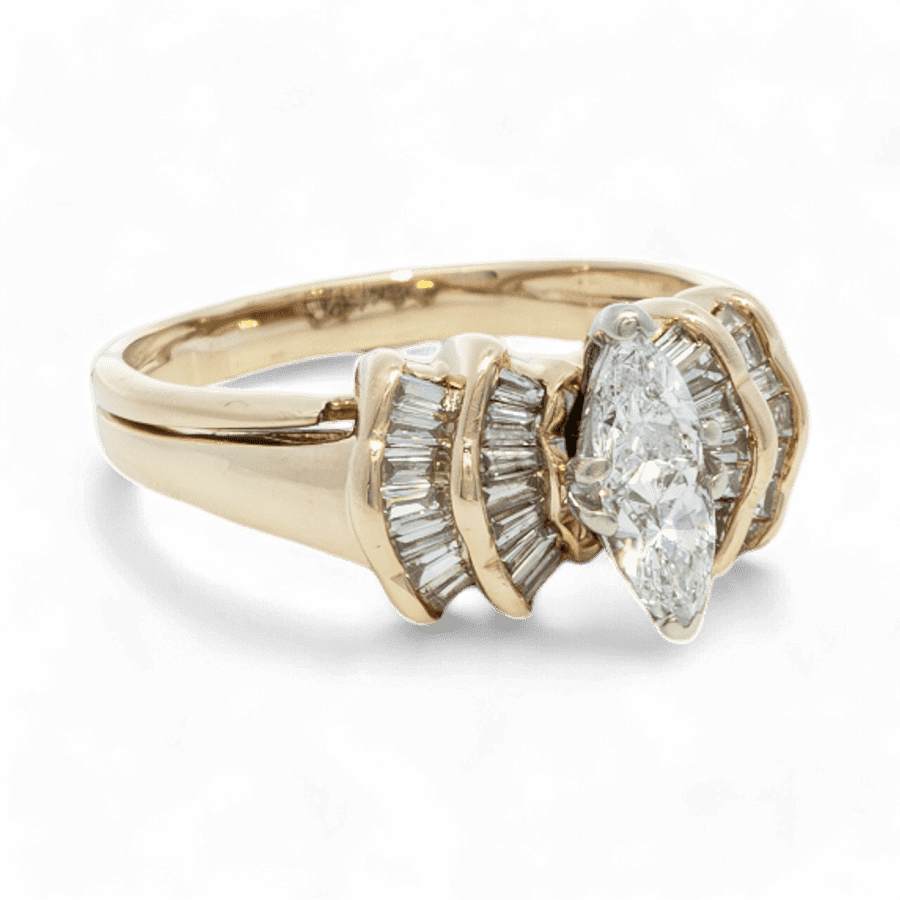 Picture of  Ring 100k Yellow Gold with 1.04 Carats of Diamonds