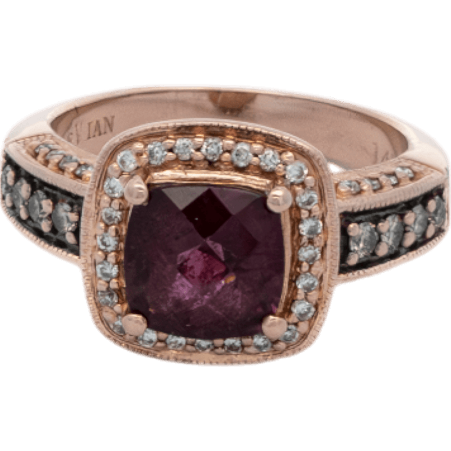  Ring 14k Rose Gold with 0.28 Total Carats of Diamonds