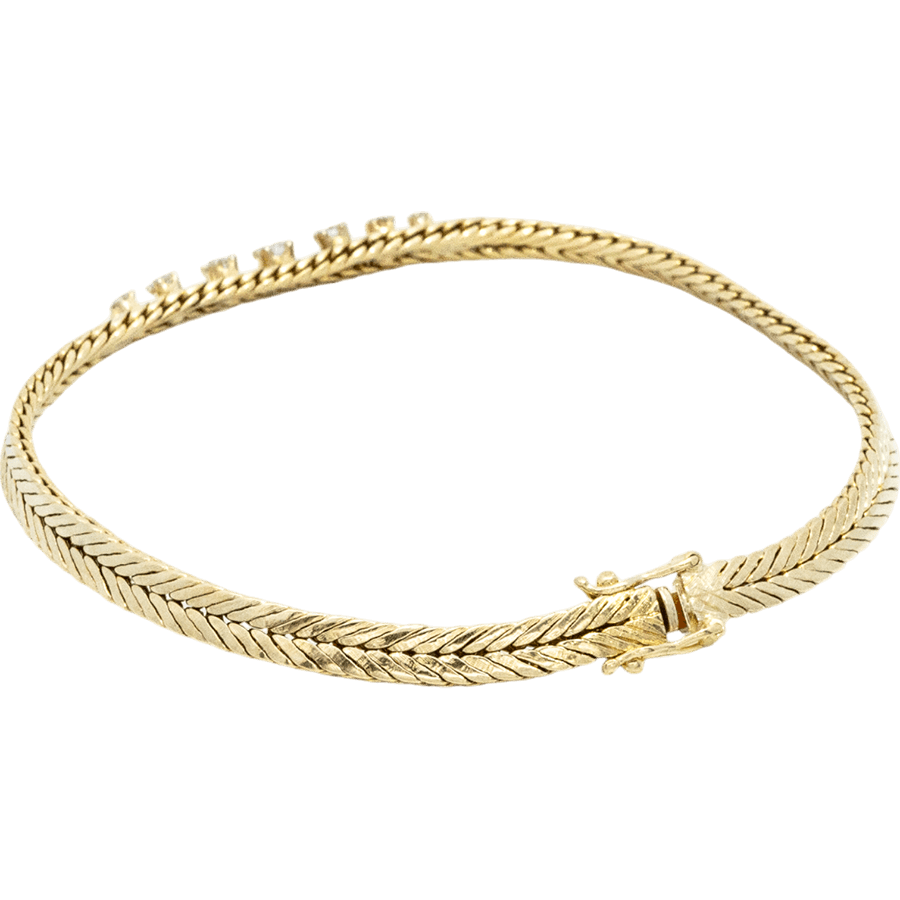 Picture of  Bracelet 18k Yellow Gold with 0.23 Total Carats of Diamonds