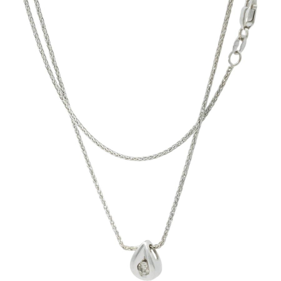 Picture of  Chain 14k White Gold with 0.05 Total Carats of Diamonds