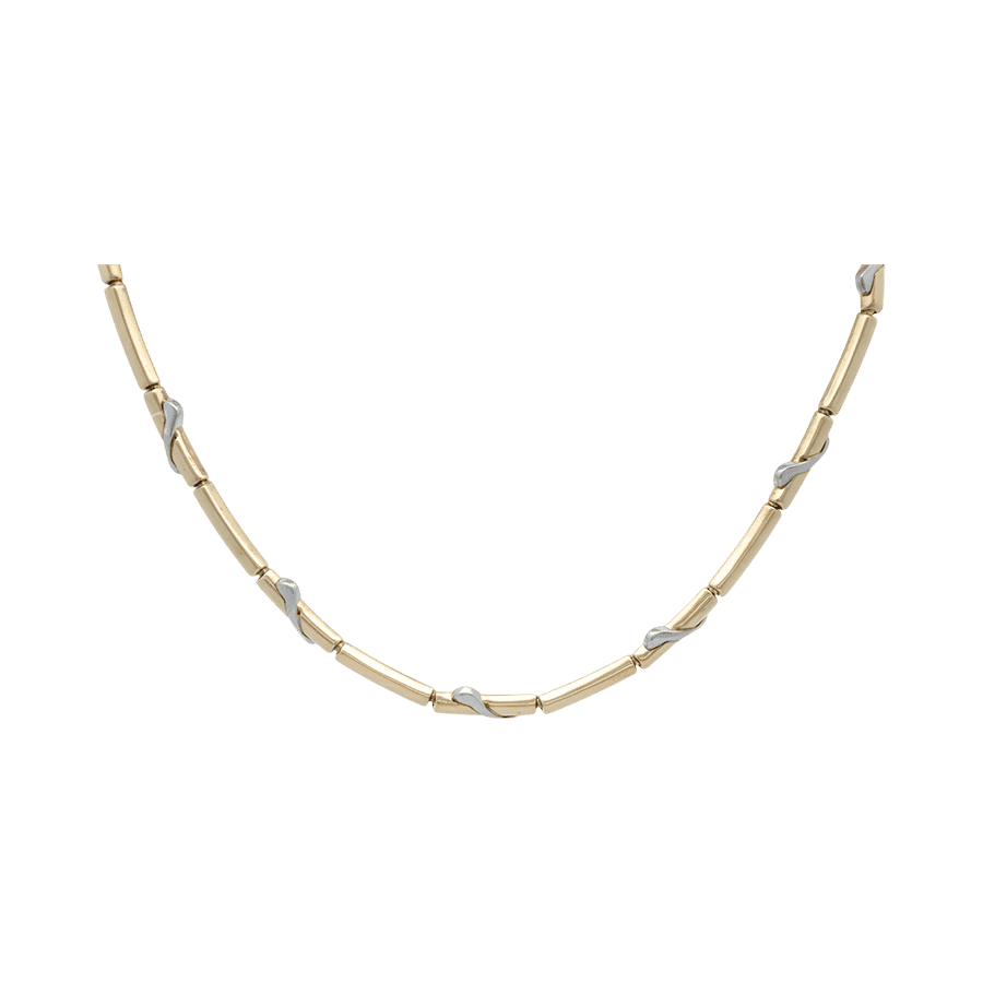  Necklace 14k Two-Toned Gold