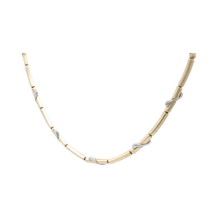 Picture of  Necklace 14k Two-Toned Gold