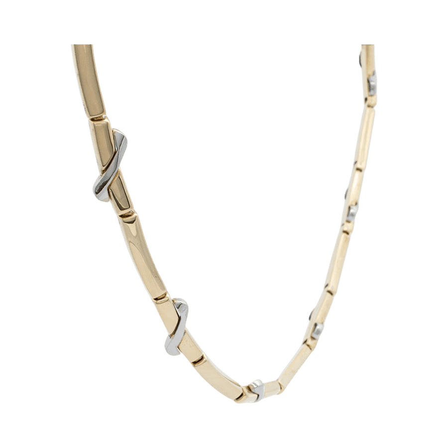 Picture of  Necklace 14k Two-Toned Gold