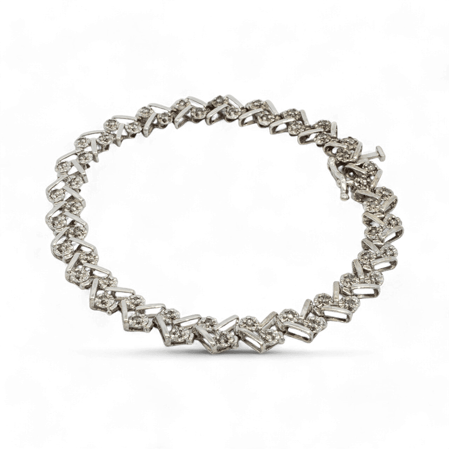 Picture of  Bracelet 10k White Gold With 0.52 Carats of Diamonds