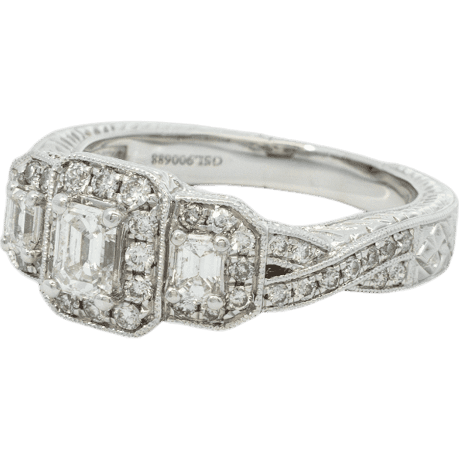 Picture of  Ring 14k White Gold With 1.06 Carats of Diamonds