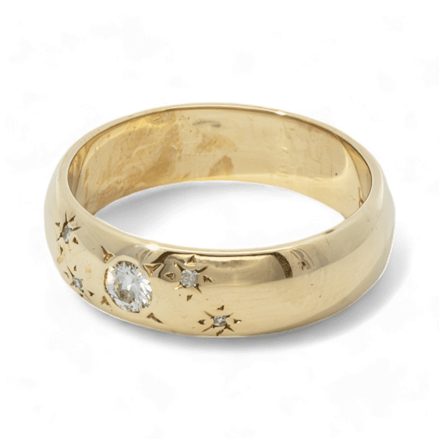 Picture of  Ring 14k Yellow Gold With 0.14 Carats of Diamonds