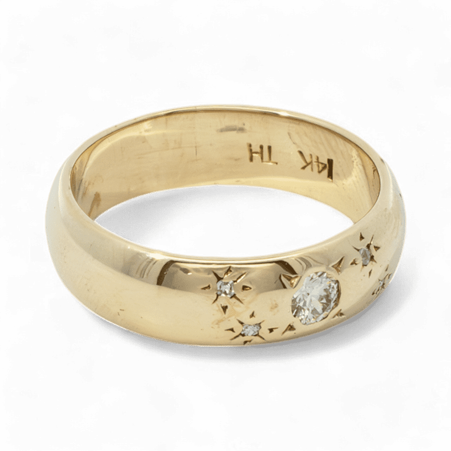 Picture of  Ring 14k Yellow Gold With 0.14 Carats of Diamonds