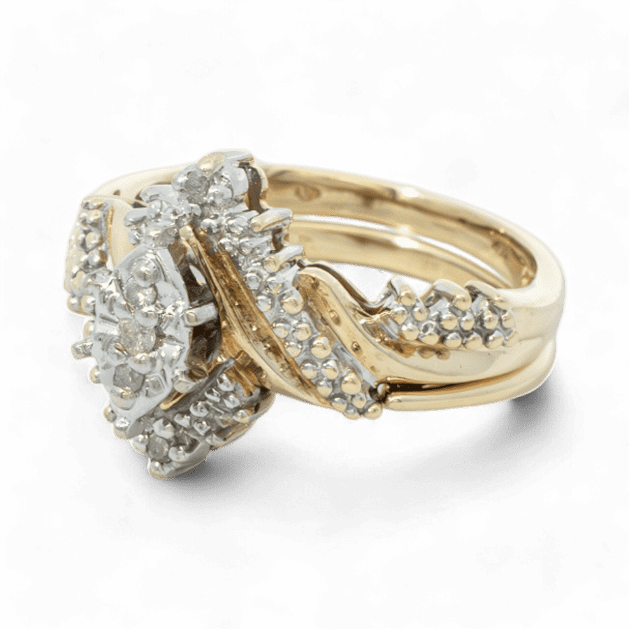 Picture of  Ring 10k Yellow Gold with 0.05 Carats of Diamonds