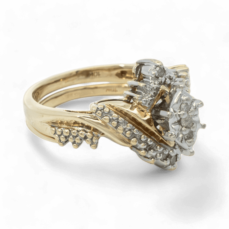 Picture of  Ring 10k Yellow Gold with 0.05 Carats of Diamonds