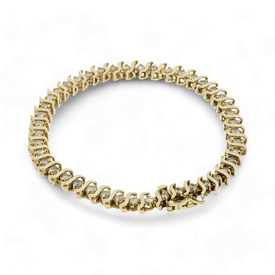 Picture of  Bracelet 14k Yellow Gold With 2.25 Carats of Diamonds