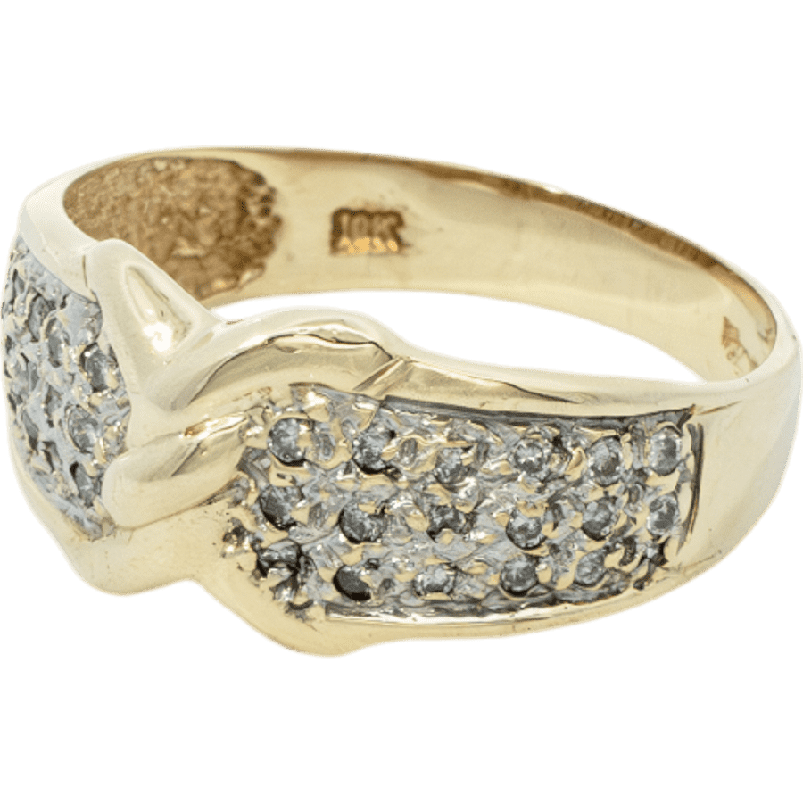 Picture of  Ring 10k Yellow Gold With 0.18 Carats of Diamonds