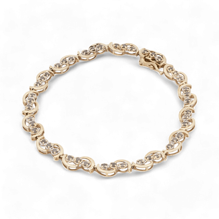 Picture of  Bracelet 10K Yellow Gold With 0.9 Carats Of Diamonds