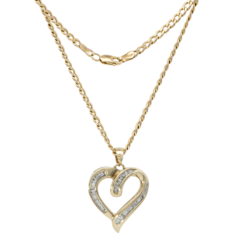  Necklace 10K Yellow Gold With 1.32 Carats Of Diamonds