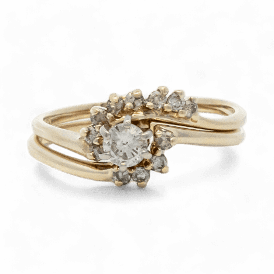  Ring 14k Yellow Gold with 0.49 Total Carats of Diamonds