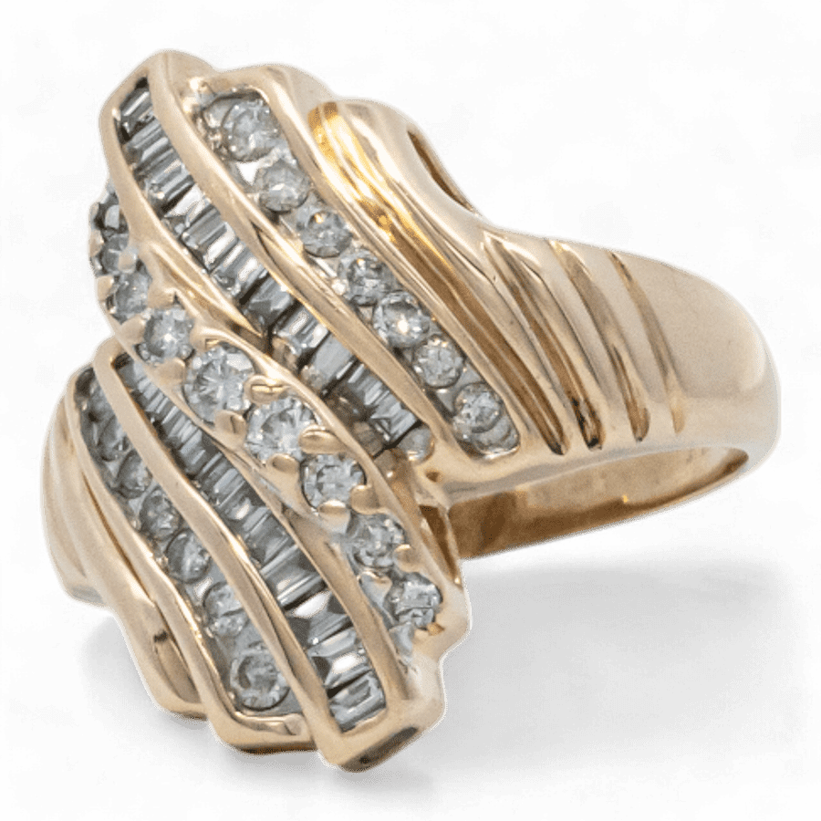 Picture of  Ring 10k Yellow Gold with 0.91 Carats of Diamonds